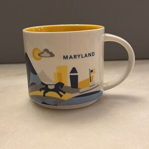 Starbucks Maryland "You Are Here" Collection 14oz Coffee Tea Mug Cup 2015